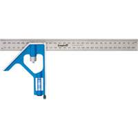 True Blue&reg; Combination Square, 12" L, Stainless Steel, Plain Distribution Jean Lapalme
