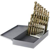 DRILLCO Heavy-Duty Jobber Length Drill Bit Set, 15 Pieces, Cobalt Distribution Jean Lapalme