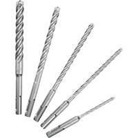 Trousse de forets &agrave; 4 cannelures pour perceuse &agrave; percussion MX4, 5 morceaux, Carbure Distribution Jean Lapalme