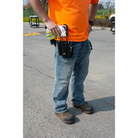 Lineman's Tool Pouch, Multiple Tool Holder, Leather, 3 Pockets Distribution Jean Lapalme