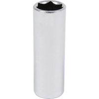 Chrome Socket, 9/16", 3/8" Drive, 6 Points, Deep Distribution Jean Lapalme