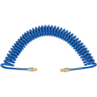 APUB-1425 Recoil Air Hose with Swivel Fittings & Protective Spring, Air, 1/4" ID x 25' L, Polyurethane Distribution Jean Lapalme