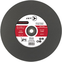 Meule &agrave; tronçonner Power Abrasive A24GP, 20" x 5/32", Arbre de 1", Type 1, 3000 Tr/min Distribution Jean Lapalme