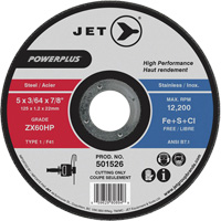 Meule &agrave; tronçonner PowerPlus ZX46HP, 7" x 1/16", Arbre de 7/8", Type 1, 8500 Tr/min Distribution Jean Lapalme