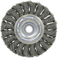 3K114 Brosse &agrave; fil nou&eacute;, non filet&eacute;, Dia. 3-1/4", Fils 0,014", Arbre 3/8"-1/2 Distribution Jean Lapalme