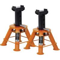 Low Profile Jack Stands, Locking Pin, 10 Tons Capacity, 17-1/3" - 11-1/8" H Distribution Jean Lapalme
