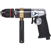 AD12VSR Perceuse pneumatique &agrave; vitesse variable, 6 pi³/min, 1/4" NPT, 1/2" mandrin, Sans cl&eacute; Distribution Jean Lapalme