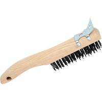 4SHWSC Hand Scratch Brushes, Carbon Steel, 4 x 16 Wire Rows, 10" Long Distribution Jean Lapalme