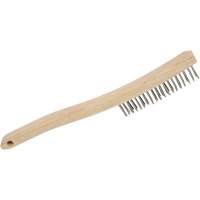3LHSS Hand Scratch Brushes, Stainless Steel, 3 x 19 Wire Rows, 13-3/4" Long Distribution Jean Lapalme