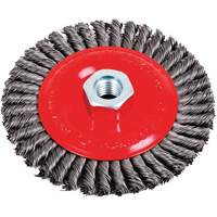 Stringer Bead Brushes for Angle Grinders, 5" Dia., 0.02" Fill, 5/8"-11 Arbor, Steel Distribution Jean Lapalme