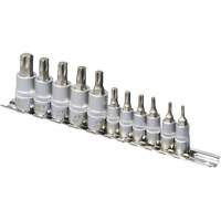 SS1438-11T Chrome Socket Bit Sets, Torx&reg;, 1/4"/3/8" Drive, 10 Pcs Distribution Jean Lapalme