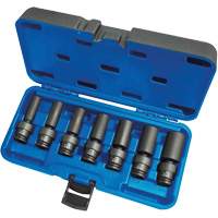 Universal Socket Sets, 7 Pcs, Impact, 3/8" Drive Size, Deep Distribution Jean Lapalme