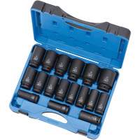 PS1734DM Socket Set, 17 Pcs, Impact, 3/4" Drive Size, Deep Distribution Jean Lapalme