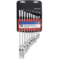 RCWS-11FS Flex Head Wrench Sets, Combination/Flex Head, 11 Pieces, Imperial Distribution Jean Lapalme