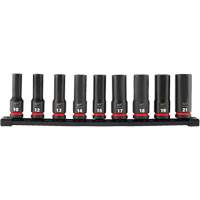 Shockwave Impact Duty Metric 6 Point Socket Set, 9 Pcs, Impact, 1/2" Drive Size, Deep Distribution Jean Lapalme