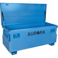 Coffre &agrave; outils de chantier, 60" x 24" x 27-1/2", Acier, Bleu Distribution Jean Lapalme