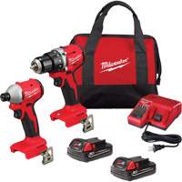 M18 Compact Brushless ½” Drill Driver & ¼” Hex Impact Driver Combo Kit, Lithium-Ion, 18 V Distribution Jean Lapalme