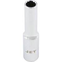 Chrome Socket, 4 mm, 1/4" Drive, 12 Points, Deep Distribution Jean Lapalme