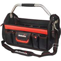 18" Open-Top Tool Carrier, Ballistic Polyester, Black/Red Distribution Jean Lapalme