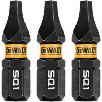3-Piece FLEXTORQ&reg; Impact Screwdriving Bits, Square, #1, 1/4" Drive Distribution Jean Lapalme