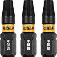 3-Piece FLEXTORQ&reg; Impact Screwdriving Bits, Torx, T-25, 1/4" Drive Distribution Jean Lapalme