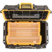 Boîte &agrave; outils compacte et profonde ToughSystem 2.0, 10" x 15-7/20" x 13-4/5", Noir/Jaune Distribution Jean Lapalme