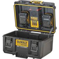 Chargeur 20V &agrave; deux ports ToughSystem 2.0, 14" x 15" x 9", Noir/Jaune Distribution Jean Lapalme