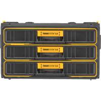 Unit&eacute; &agrave; trois tiroirs ToughSystem 2.0, 21-4/5" x 12-3/10" x 12-3/5", Noir/Jaune Distribution Jean Lapalme