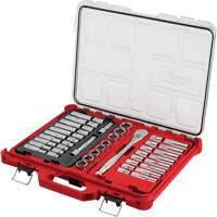 Ratchet & Socket Set with PACKOUT Low-Profile Organizer, 47 Pcs, 1/2" Drive Size, Deep Distribution Jean Lapalme