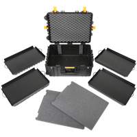 Heavy-Duty Portable Rolling Tool Case, 18-3/5" W x 24-3/5" D x 11-1/2" H, Black Distribution Jean Lapalme