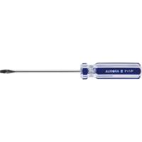 Blue Transparent Striped Slotted Screwdriver, 1/8" Tip, Round, Plastic Handle Distribution Jean Lapalme
