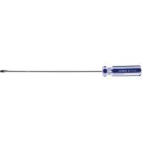 Tournevis &agrave; fente bleu transparent avec bandes, Tige de 1/8", Ronde, Prise en Plastique Distribution Jean Lapalme