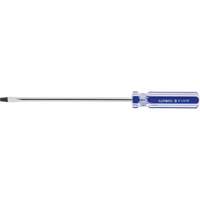 Tournevis &agrave; fente bleu transparent avec bandes, Tige de 3/16", Ronde, Prise en Plastique Distribution Jean Lapalme