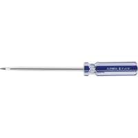 Blue Transparent Striped Slotted Screwdriver, 5/16" Tip, Round, Plastic Handle Distribution Jean Lapalme