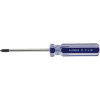 Tournevis Philips bleu transparent avec bandes, #1, Prise Plastique Distribution Jean Lapalme