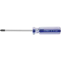 Tournevis Philips bleu transparent avec bandes, #2, Prise Plastique Distribution Jean Lapalme
