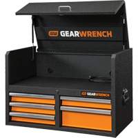 GSX Series Tool Chest, 36" W, 5 Drawers, Black/Orange Distribution Jean Lapalme