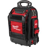 PackOut Structured Backpack, 9-1/2" L x 18" W, Black/Red, Polyester Distribution Jean Lapalme