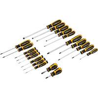 Jeu de tournevis bimat&eacute;riau &agrave; fente, Phillips, Torx, 20 mcx. Distribution Jean Lapalme