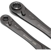 X6 4-in-1 Black Oxide Spline Ratcheting SAE Wrench Set, 2 Pieces, Imperial Distribution Jean Lapalme