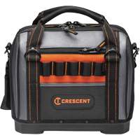 14" Tradesman Closed Top Tool Bag, Polyester, 32 Pockets, Black/Grey Distribution Jean Lapalme