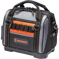 14" Tradesman Closed Top Tool Bag, Polyester, 32 Pockets, Black/Grey Distribution Jean Lapalme