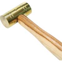 Brass Hammer with Hickory Handle, 1 lbs Head Weight, 11" L Distribution Jean Lapalme