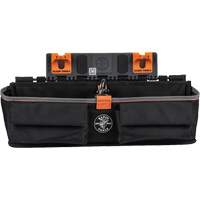 Module pour grande poche avec crochet en S Bucket Work Centre, Nylon, 3 pochettes, Noir/Orange Distribution Jean Lapalme