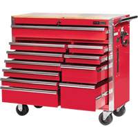 PRC4211 Pro Series Roller Cabinet, 11 Drawers, 42" W x 18" D x Red Distribution Jean Lapalme