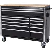 HDRC5212 HD Series Roller Cabinet, 12 Drawers, 51-1/4" W x 21" D x 40-3/10" H, Black Distribution Jean Lapalme