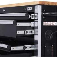 HDRC5212 HD Series Roller Cabinet, 12 Drawers, 51-1/4" W x 21" D x 40-3/10" H, Black Distribution Jean Lapalme