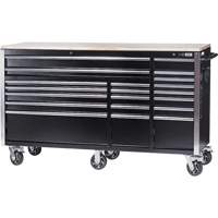 HDRC7220 HD Series Roller Cabinet, 20 Drawers, 72" W x 24" D x 42-3/10" H, Black Distribution Jean Lapalme
