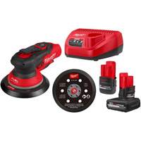 M12 FUEL 6" Random Orbital Sander Kit, 6" Sand Paper, 12 V Distribution Jean Lapalme