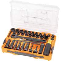 KNECT Complete Impact Pass Through & Flip Socket Set, 39 Pcs, Impact Distribution Jean Lapalme